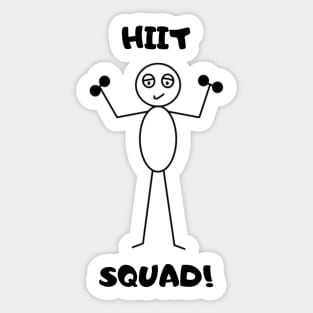 HIIT Squad Sly the Stick Guy Sticker